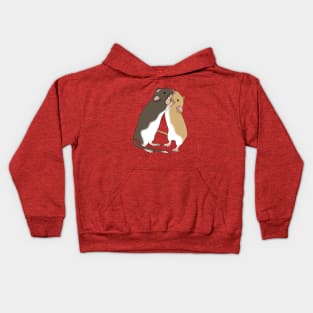 2 cute gerbils kiss Kids Hoodie